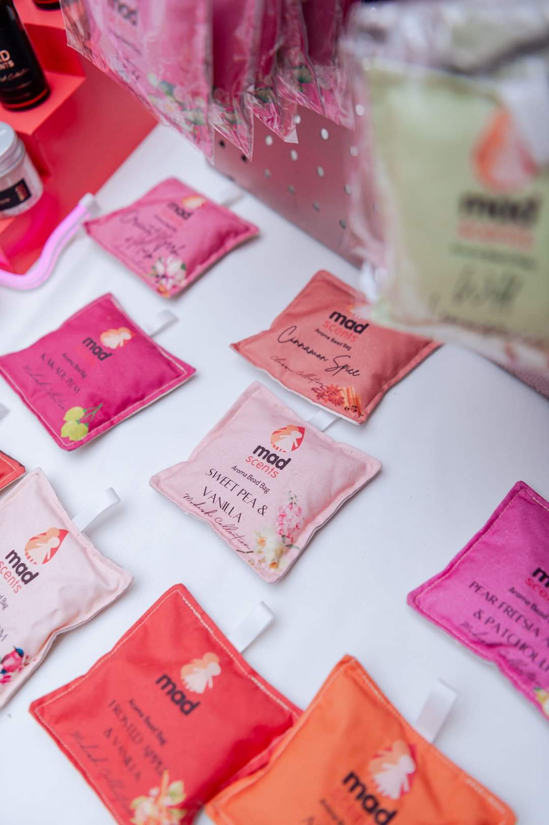Pink Musk Bergamot & Freesia - Aroma Fragrance Bead Bag