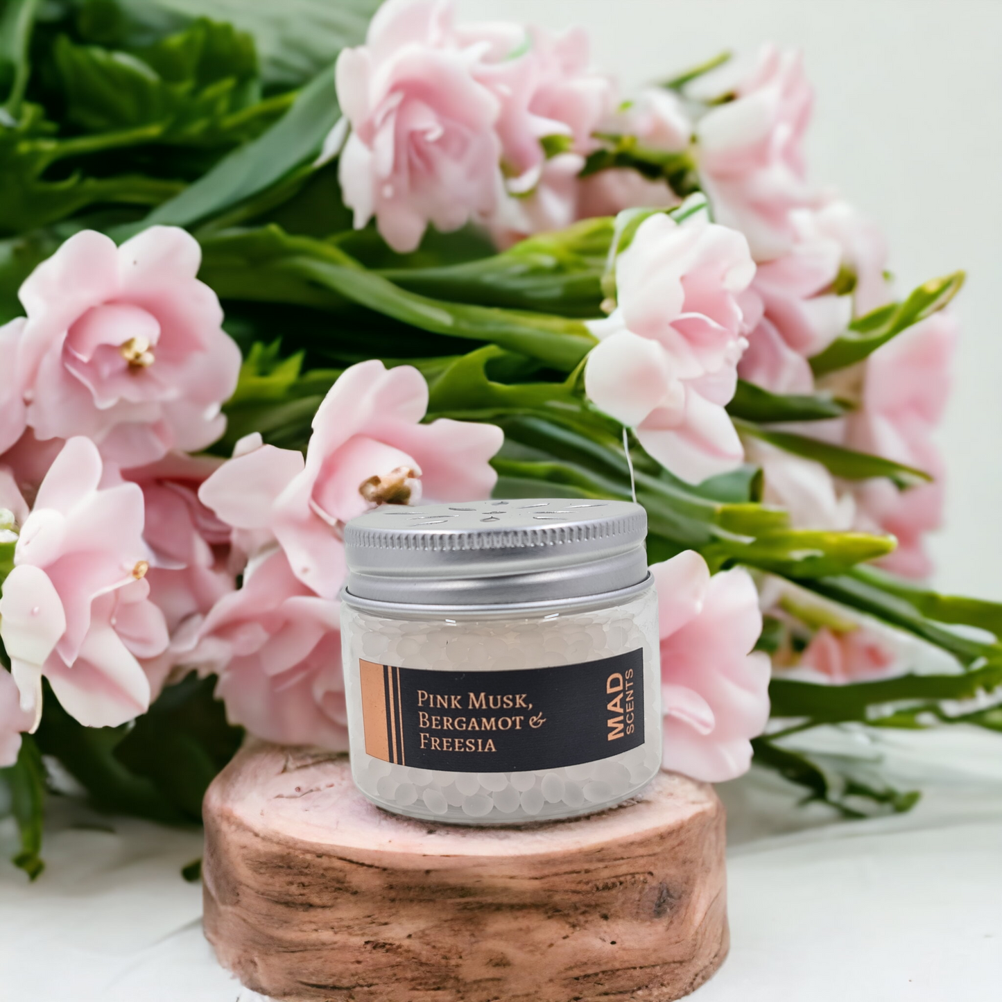 Pink Musk Bergamot & Freesia - Aroma Bead Jar