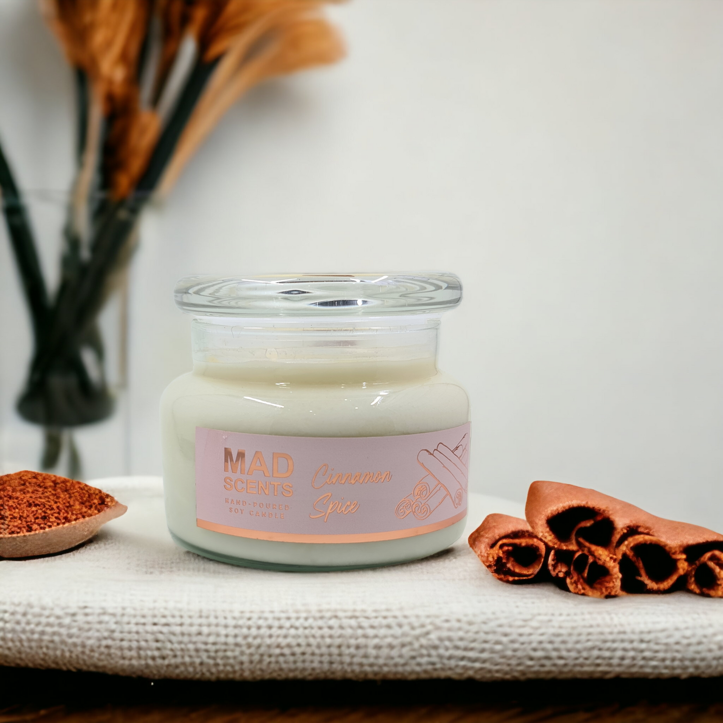 Cinnamon Spice - Classic Wood Wick Candle