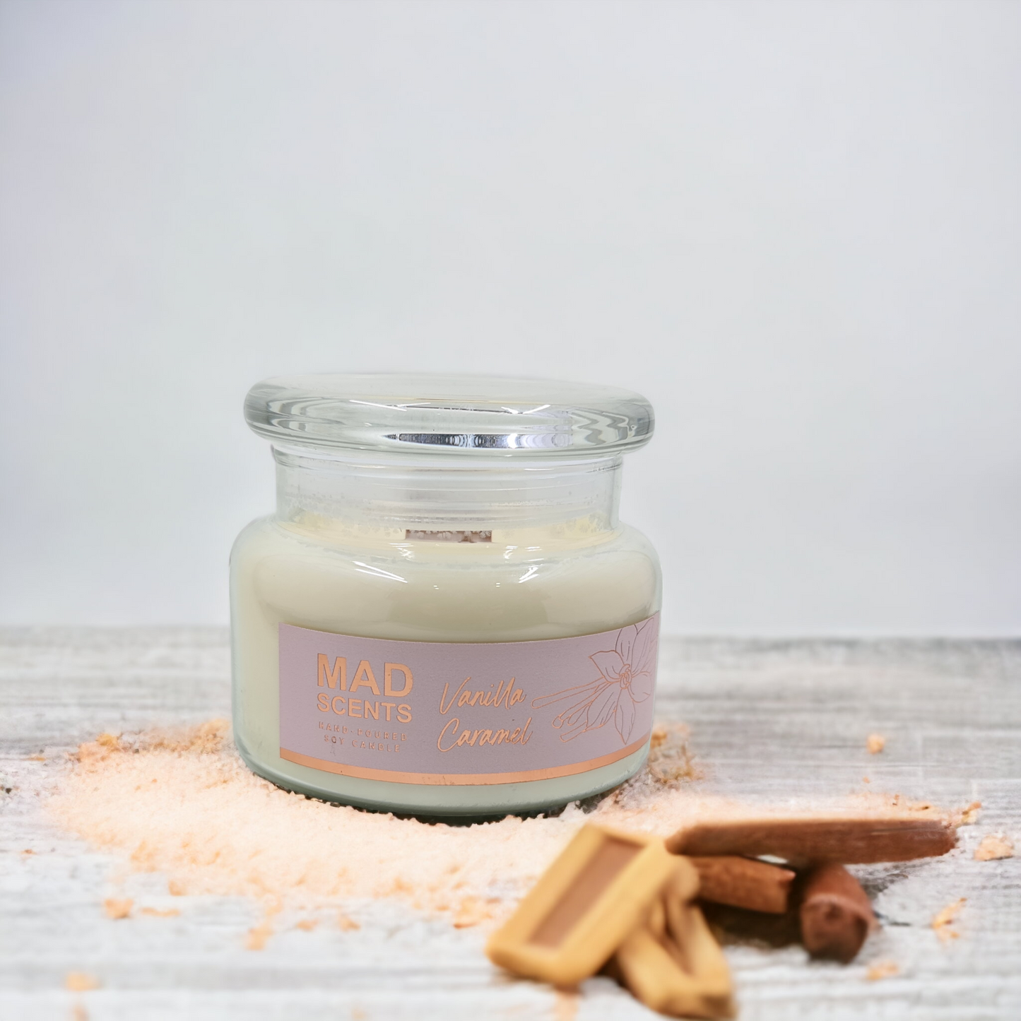 Vanilla Caramel - Classic Wood Wick Candle