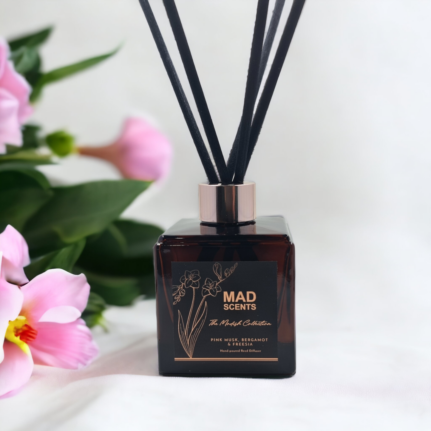 Pink Musk Bergamot & Freesia - Modish Reed Diffuser (120ml)