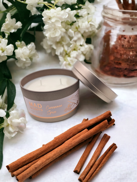 Cinnamon Spice - Large Tin Candle (Copper)