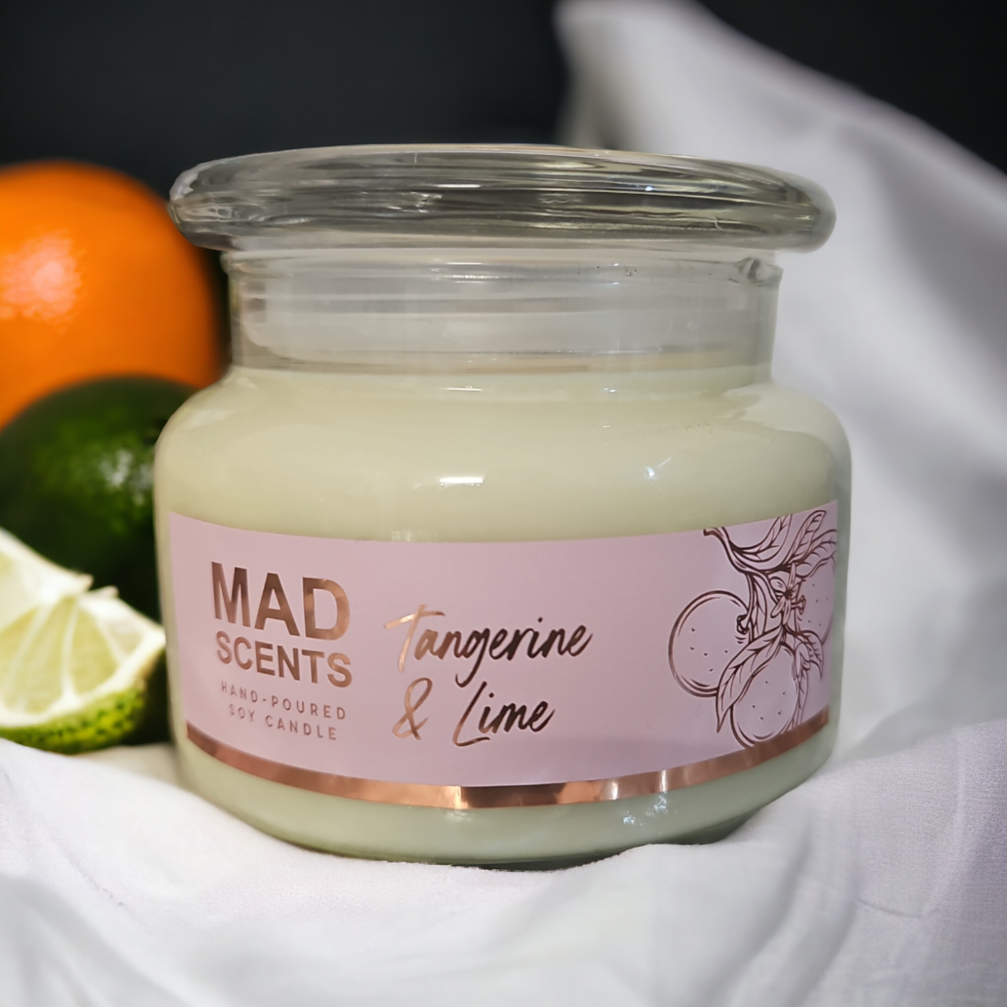 Tangerine & Lime - Classic Wood Wick Candle