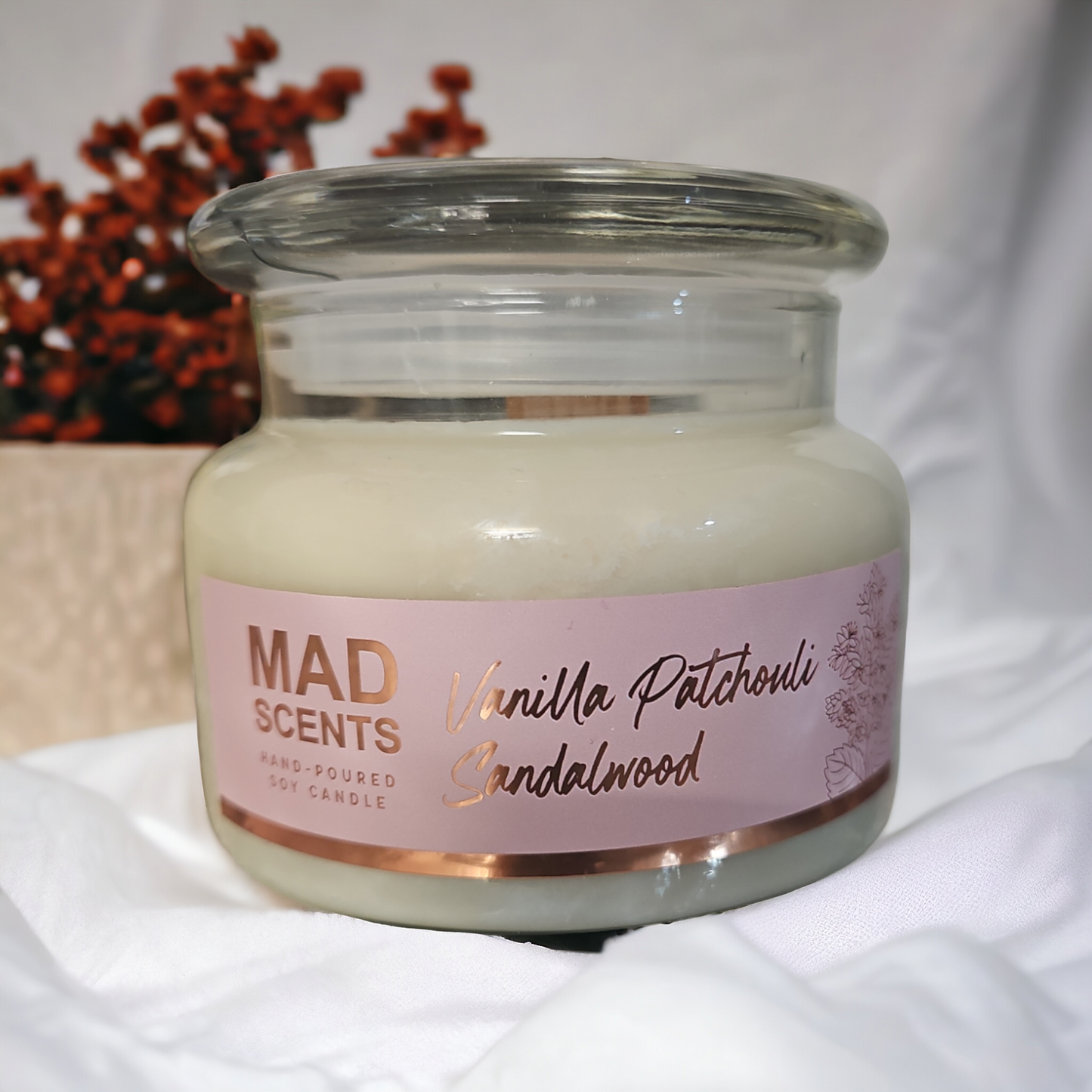 Vanilla Patchouli Sandalwood - Classic Wood Wick Candle