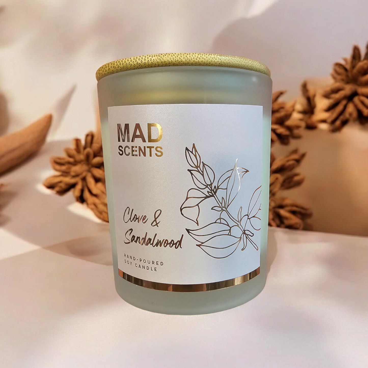 Clove & Sandalwood - Classic Frosted Candle
