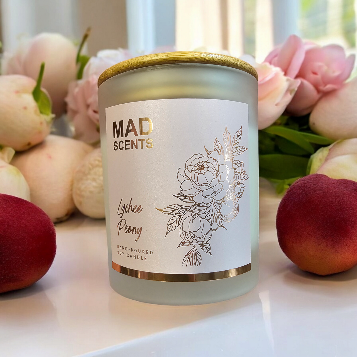 Lychee Peony - Classic Frosted Candle