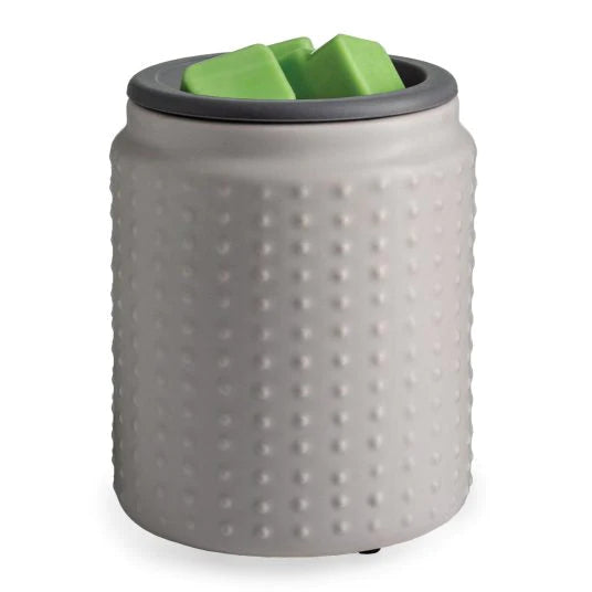 Grey Hobnail - Flip Dish Electric Wax Melt Warmer