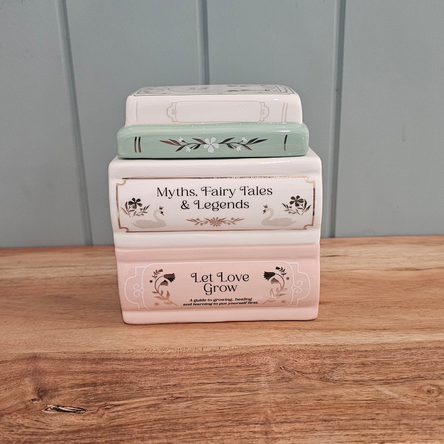 Pastel Book Stack Oil Burner