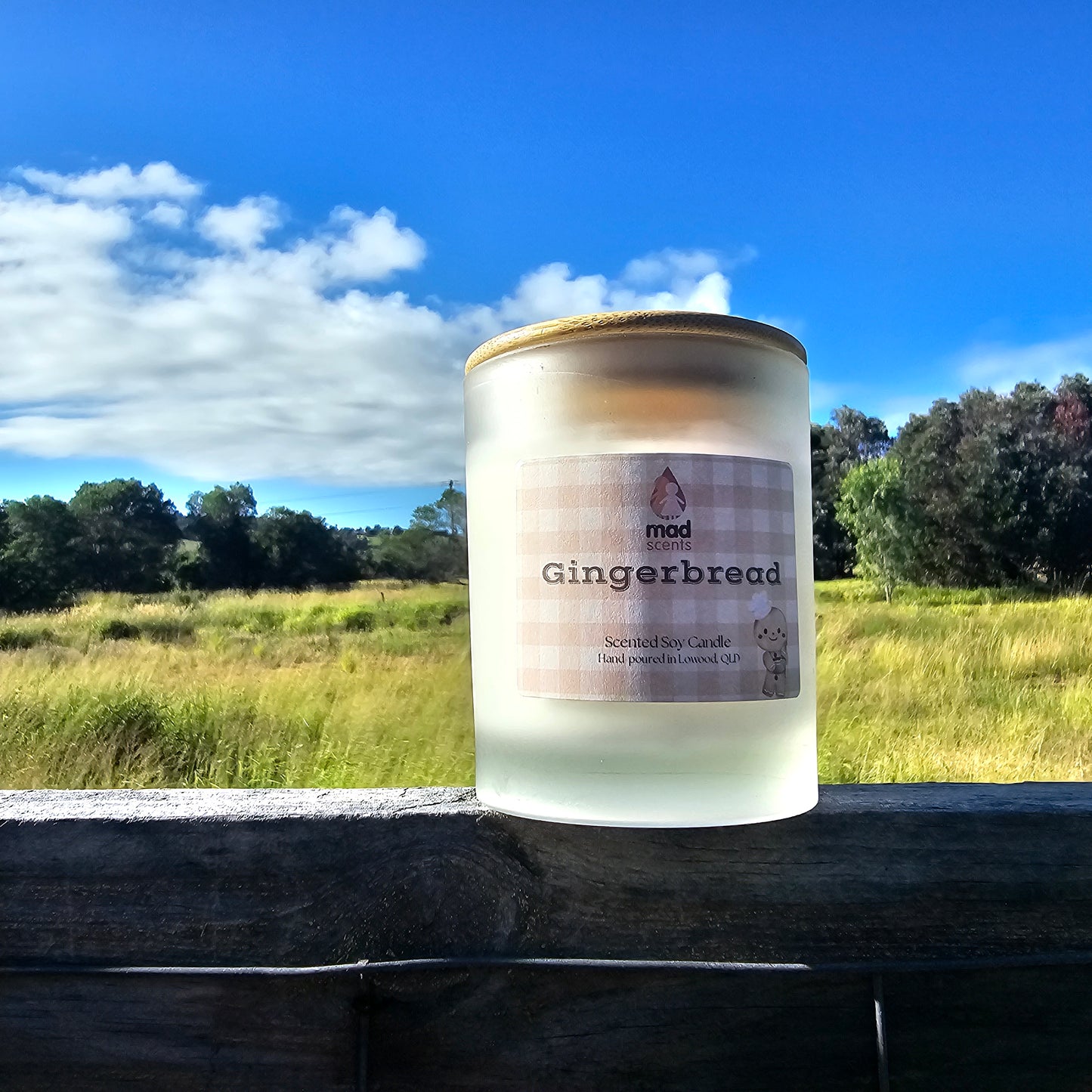 Gingerbread -Classic Frosted Candle