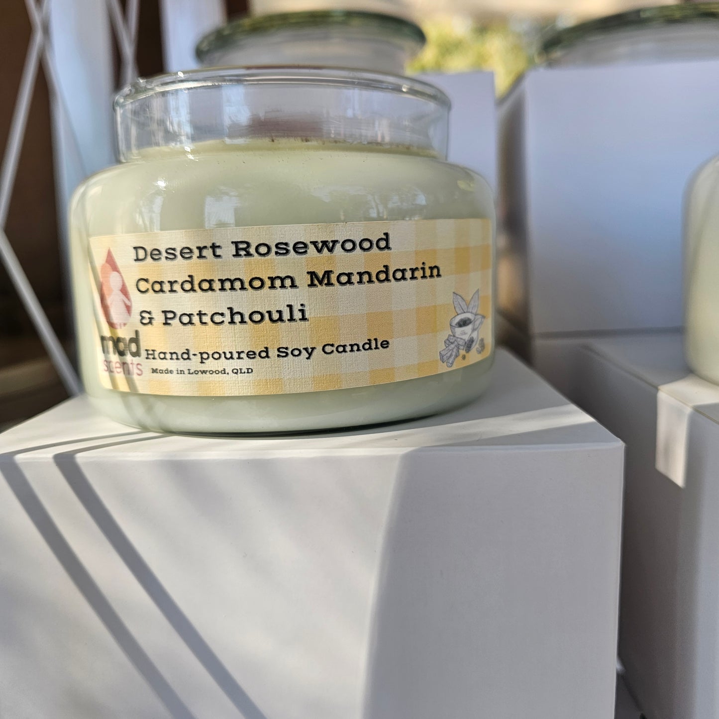 Desert Rosewood Cardamom Mandarin & Patchouli - Wood Wick Candle