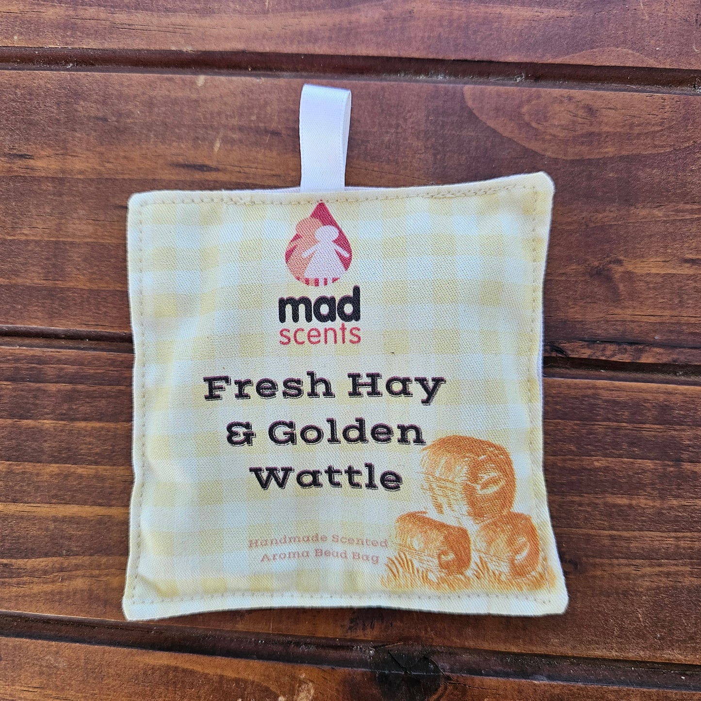 Fresh Hay & Golden Wattle - Aroma Fragrance Bead Bag