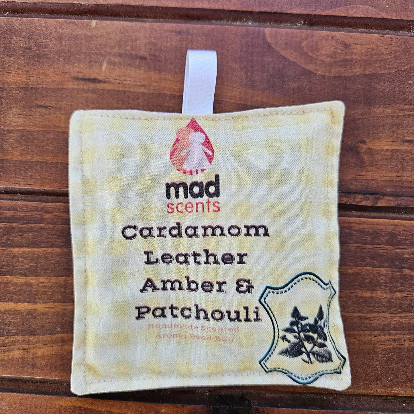 Cardamom Leather Amber & Patchouli - Aroma Fragrance Bead Bag
