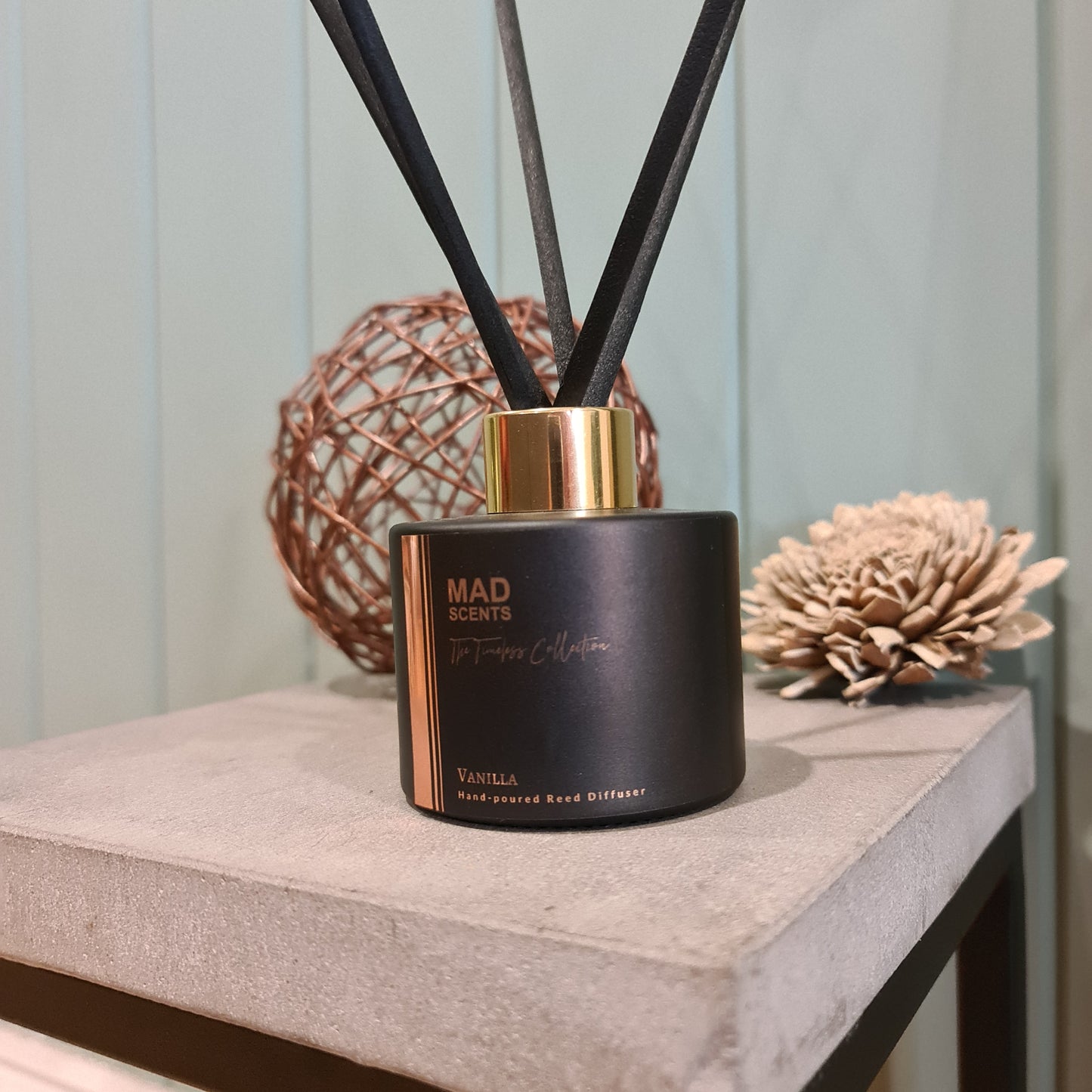 Vanilla - Timeless Matte Black Reed Diffuser (120ml)