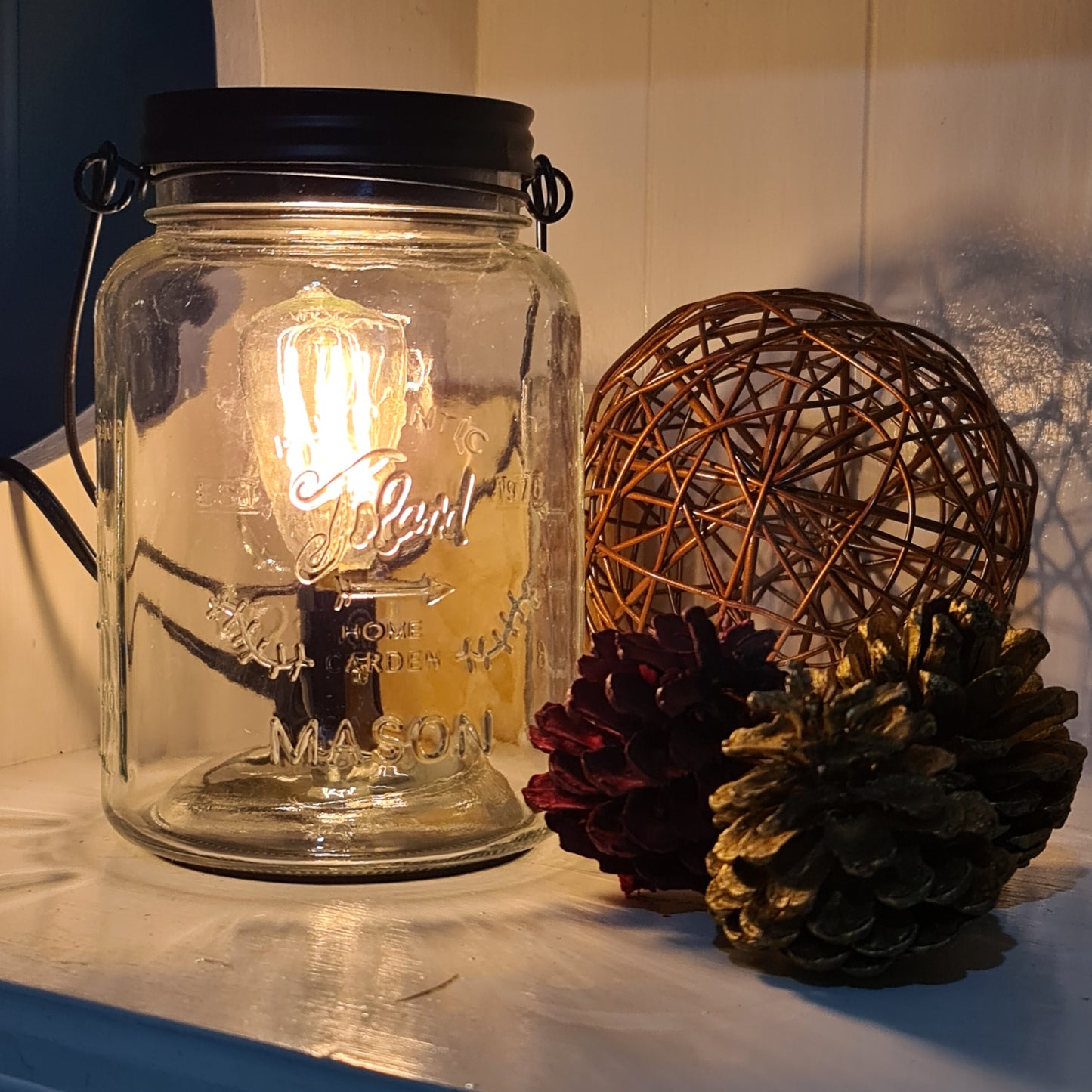Mason Jar Edison Electric Warmer