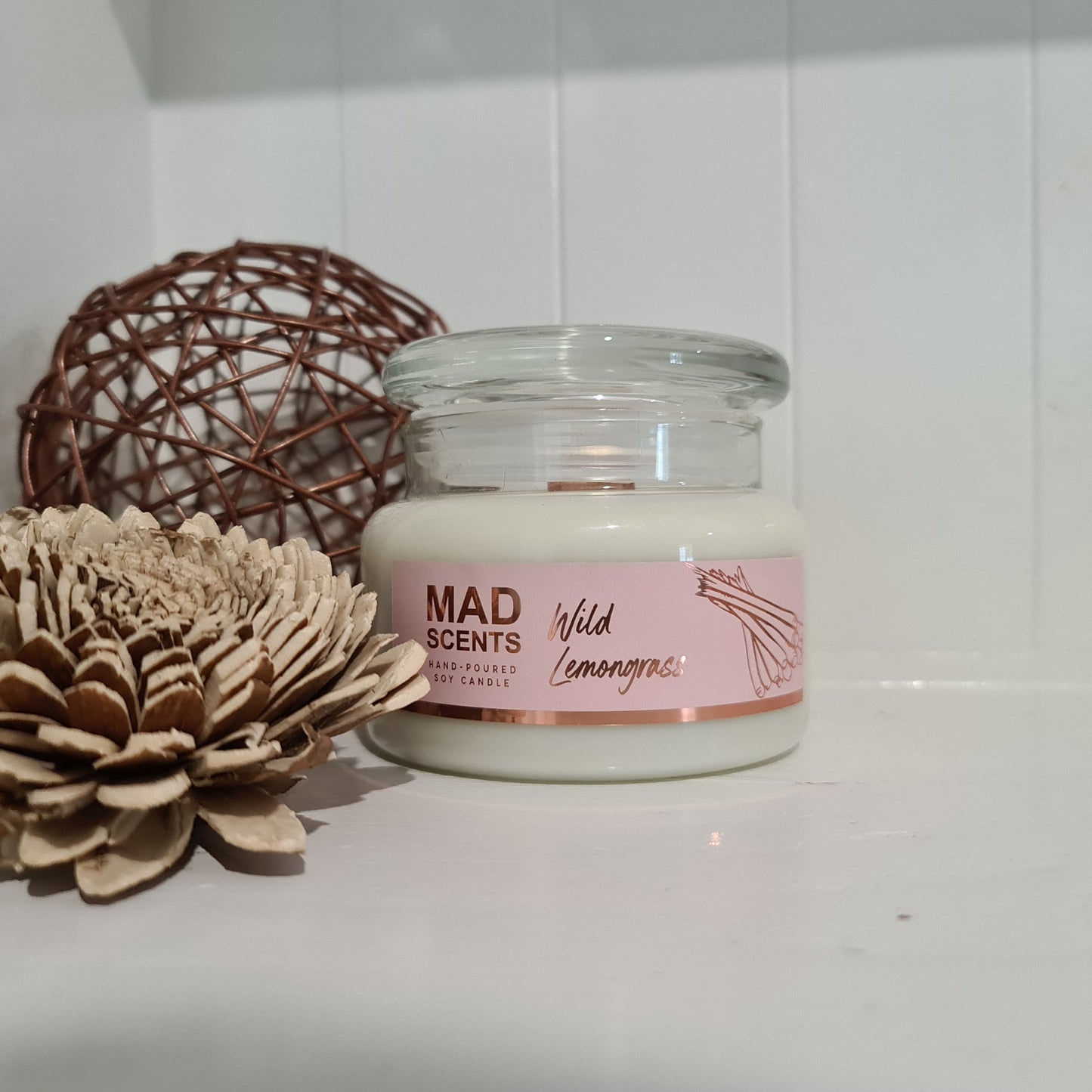 Wild Lemongrass - Classic Wood Wick Candle
