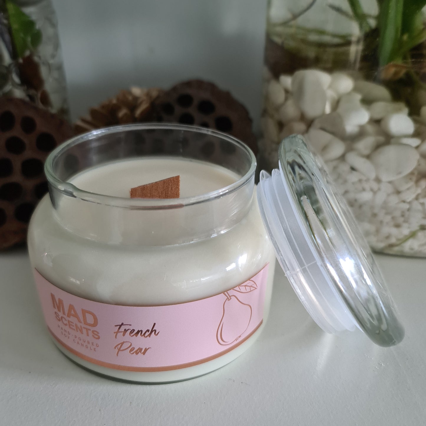 French Pear- Classic Wood Wick Candle