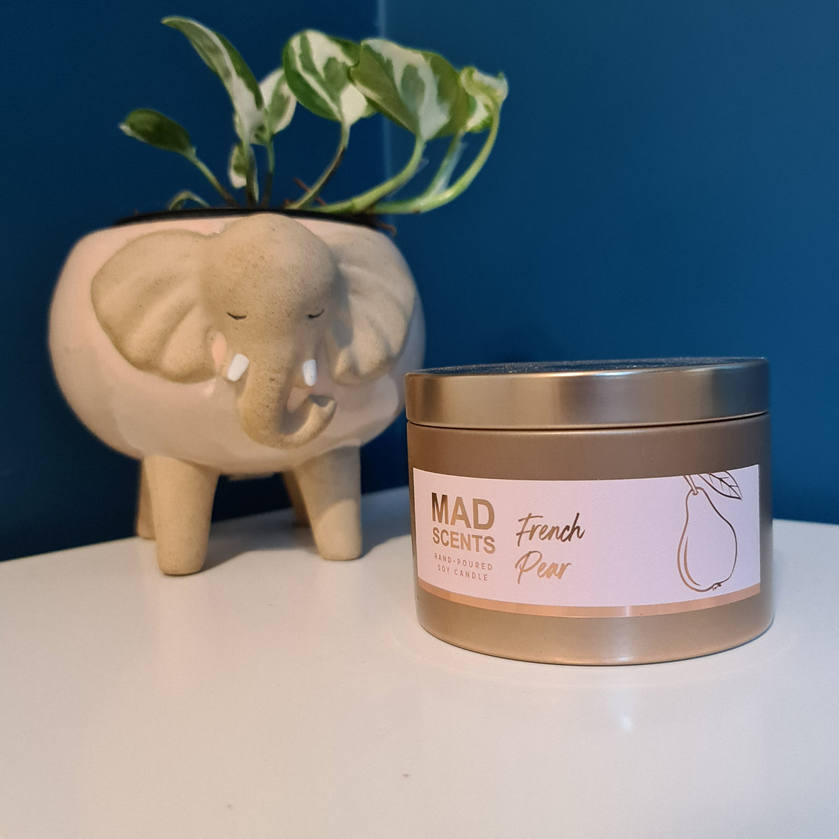 French Pear - Large Tin Candle (Copper)