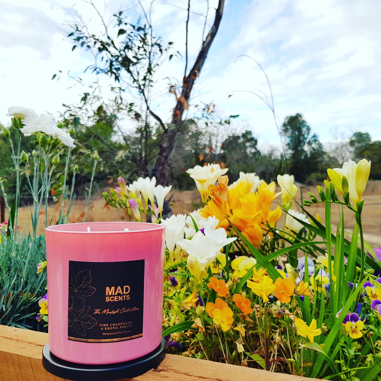 Large Pink Candle - The Modish Collection (Made to Order)