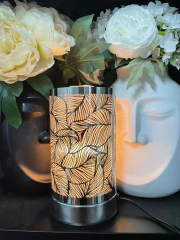 Leaves - Silver Touch Lamp Electric Warmer