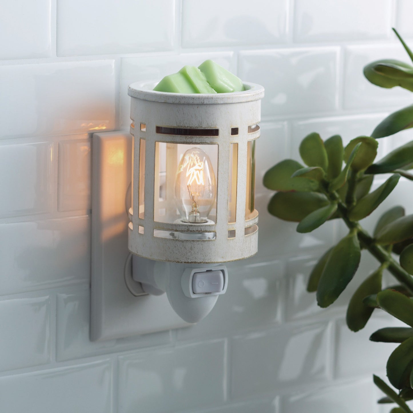 Mission White Plug-In Warmer