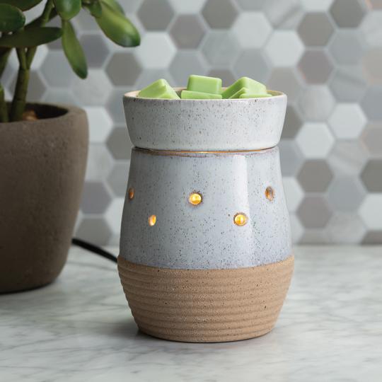 Rustic White Electric Warmer