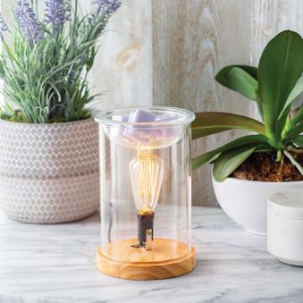 Wood & Glass Edison Electric Warmer
