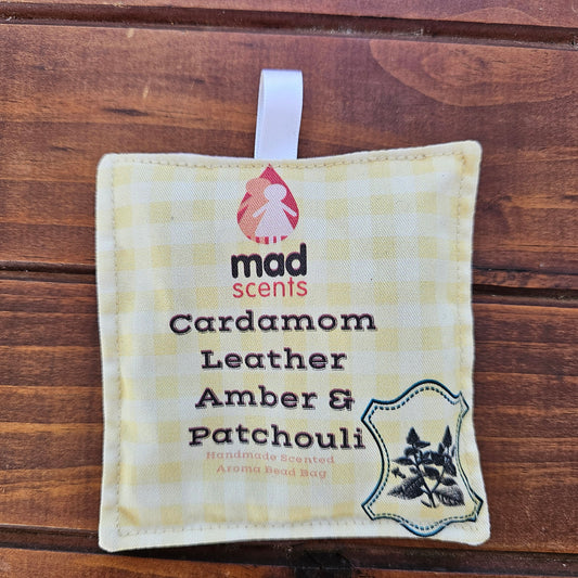 MAD Scents Cardamom Leather Amber Patchouli Aroma Bag