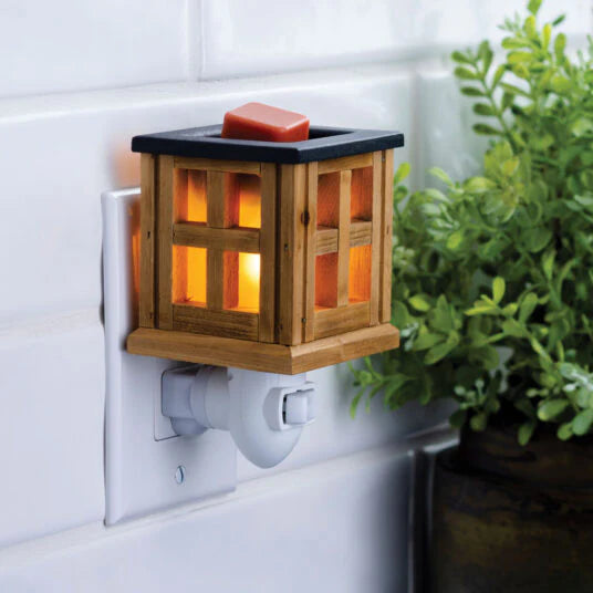 Wood Lantern - Plug-In Warmer