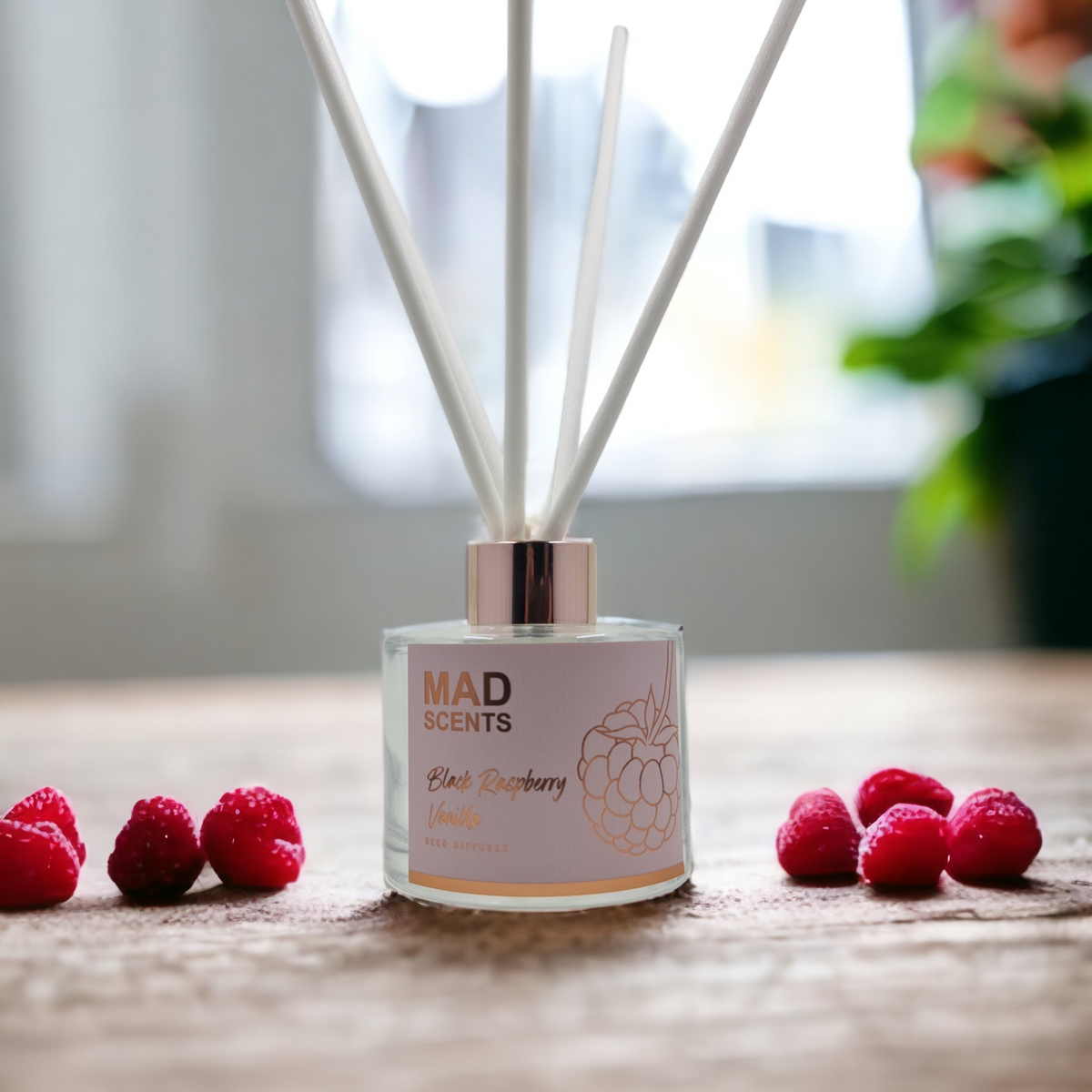 Raspberry Ripple Reed Diffuser Black Raspberry & Vanilla - Classic Reed Diffuser 120ml – Mad Scents