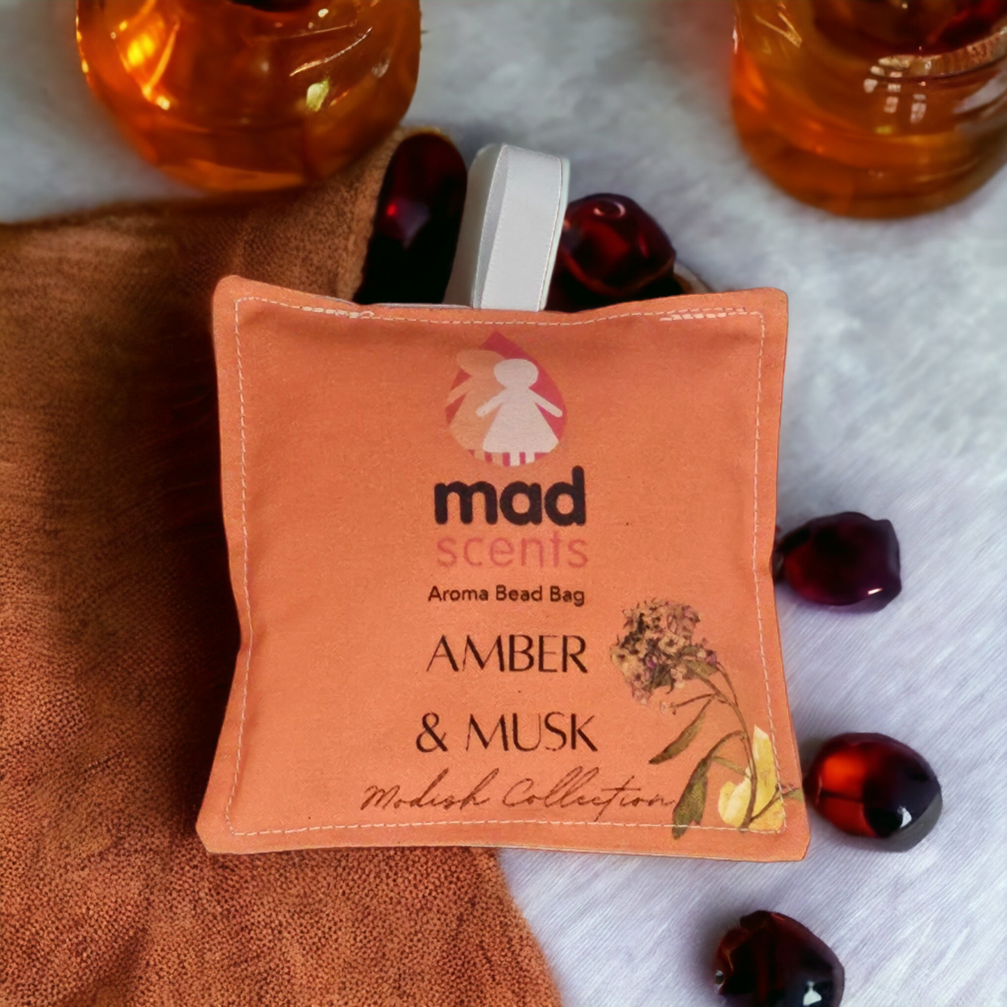 Amber & Musk - Aroma Fragrance Bead Bag