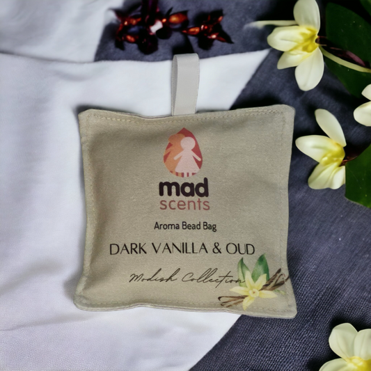 Dark Vanilla Oud - Aroma Fragrance Bead Bag