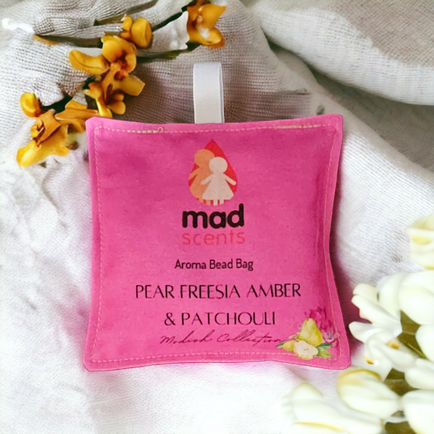 Pear Freesia Amber Patchouli - Aroma Fragrance Bead Bag