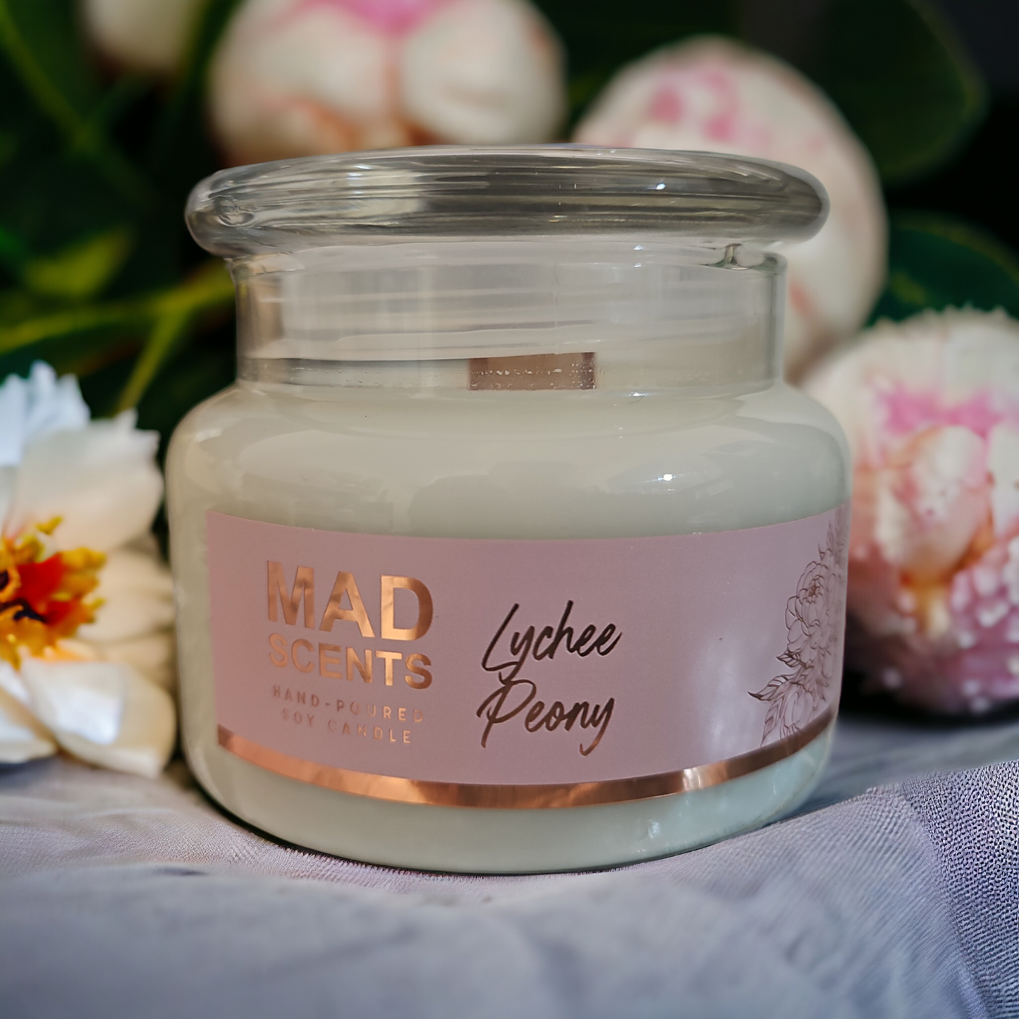 Lychee Peony - Classic Wood Wick Candle