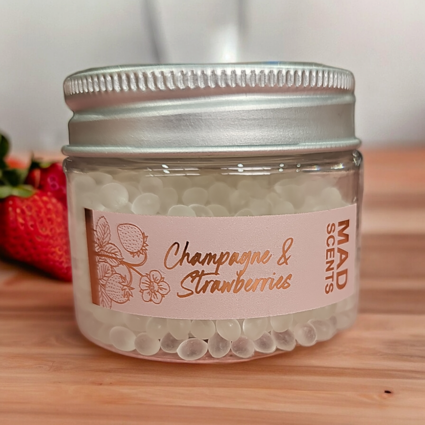 Champagne & Strawberries - Aroma Bead Jar