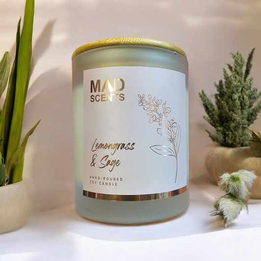 Lemongrass & Sage - Classic Frosted Candle