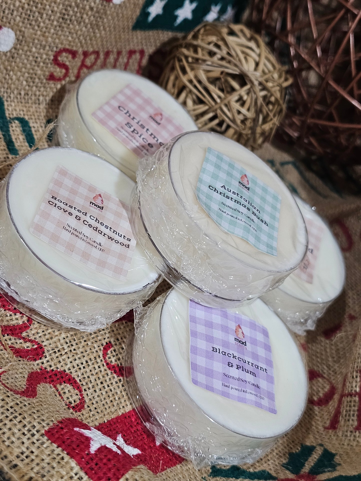 Maxi Tealight Soy Candles - (Seasonal Fragrances)