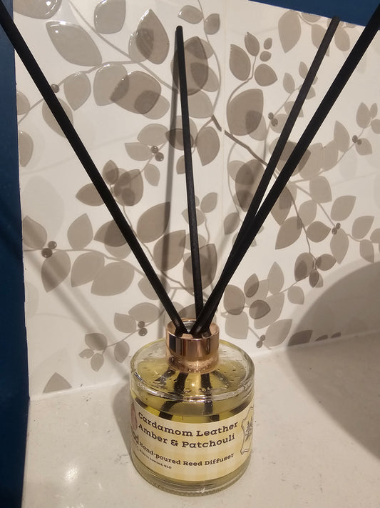 Cardamom Leather Amber & Patchouli - Reed Diffuser 120ml