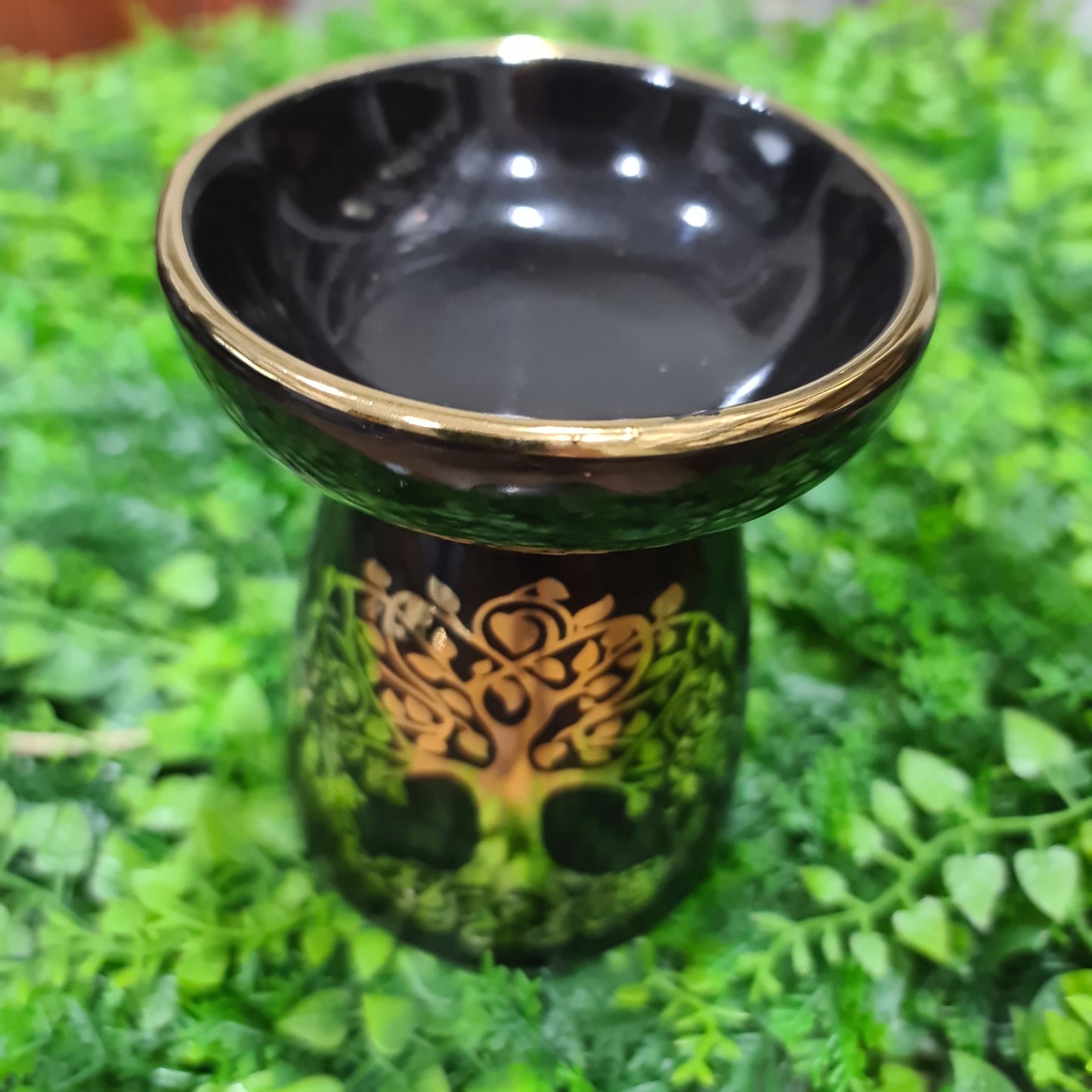 Black & Gold Tree of Life - Ceramic Wax Melt / Oil Burner