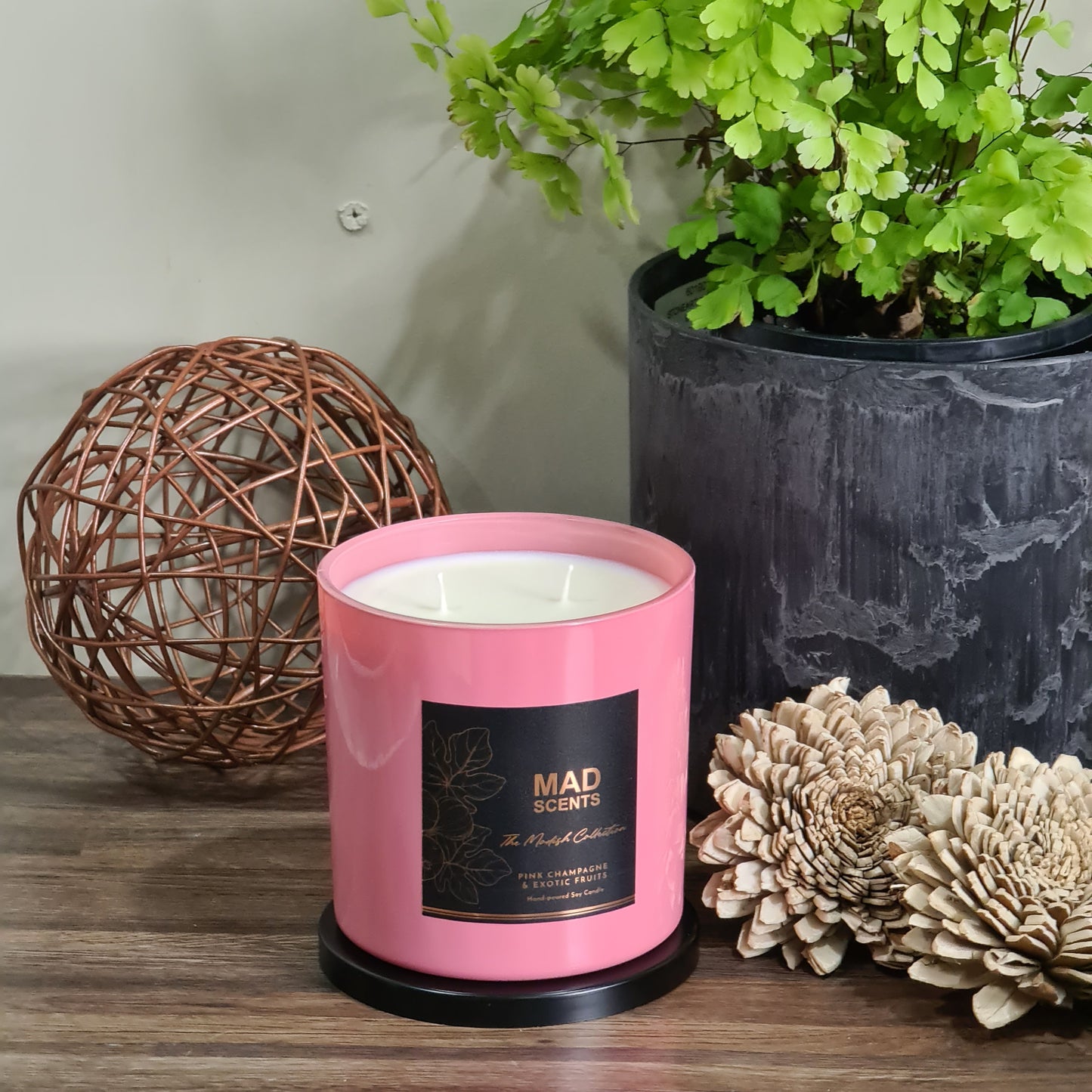 Large Pink Candle - The Modish Collection (Made to Order)